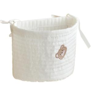 Nursery Hanging Storage Bag Bedside Storage Pocket Space Saving Nursery Storage for Baby Cot Organize Bottles & Toy