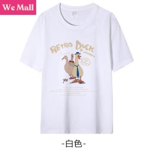 Korean Summer Short-sleeved T-shirt Women Letter Student Loose Shirt T137