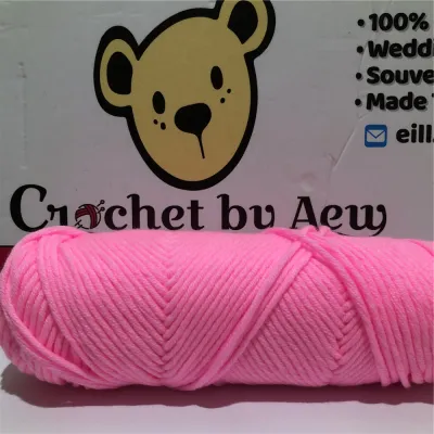 ไหมพรมคอตตอนนม8plyขนาด100g Milk Cotton Yarn Wool