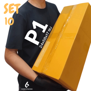 (SET 10 ใบ) กล่อง  P1  กล่องไปรษณีย์ กล่องพัสดุ