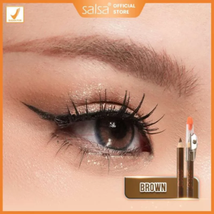 SALSA Pensil Alis Single Eyebrow - Pensil Alis Tahan Lama Serutan Rautan Waterproof