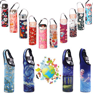 LazaraHome Water Bottle Cup Holder Sleeve Neoprene Insulated Vacuum Mug Cover Carrier