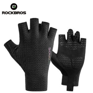 ROCKBROS găng tay đi xe đạp cho Nam Nữ SBR chống sốc MTB xe đạp đường trường Găng tay hở ngón có thể giặt Găng tay xe đạp thoáng khí