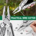 BIBURY Multitool Pliers Pro BI2045, Foldable Multitools with Replaceable Wire Cutters and Saw, Stainless Steel Multi Tool w/Upgraded Scissors and Screwdriver Set, Ideal for Camping, Fishing, Survival. 