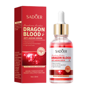 Dragons Blood Resurfacing Serum Hydration And Moisturizing Brighten Skin Tone Firming Anti-Wrinkle Essence Facial Essence Female灵芝龙血抗皱精华液