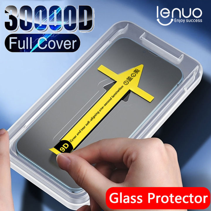Lenuo High End Tempered Glass For iPhone 16 15 14 13 12 11 Pro Max