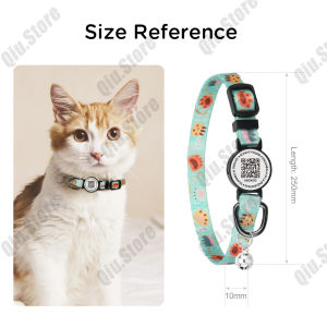 【SG Stock】Cat Collar QR Code Network Name Brand To Prevent Loss Waterproof Breakaway Safety Buckle Collar for Kitten