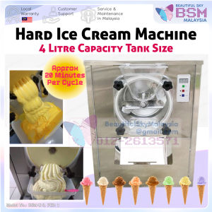 『RM1990』 Mesin Hard Ice Cream 4 Litre Batch Freezer Aiskrim Gelato Icecream 4L Yogurt Sorbet
