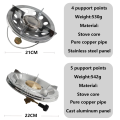 21/22 cm Super Kalan Stainless Steel Gas Rack Single -head Mini Burner Kitchen Stove.