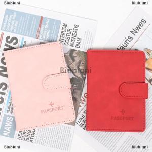 [COD] Biubiuni Women Men RFID Passport Cover Business ID Bank Card Passport Covers PU Leather Passport Holder Case Travel Accessories