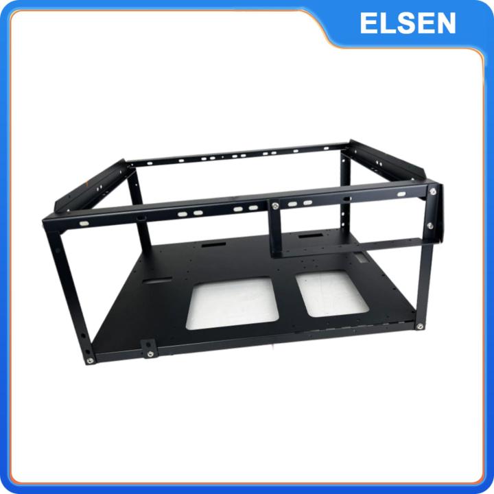 ELSEN Open Air PC Case Professional Sturdy Black Compatible 360mm Water ...