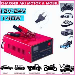 READY OTOHEROES Cas Charger Aki Kering Basah Mobil motor truk kapal Smart Battery 12V/24V 6-105AH