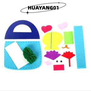 HUAYANG01 [2023 new HOT FASHION] 8Pcs Trẻ Em May Kit DIY Cảm Thấy Bộ Dụng Cụ May Mầm Non Giáo Dục Đồ Chơi Thủ Công Cảm Thấy Với An Toàn Kim Cho Bé Trai Cô Gái Người Mới Bắt Đầu