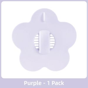 NOBLELYN Flower-shaped Sink Drain Filter 8x8CM(3.15x3.15in) Universal Fit Sink Hair Catcher Practical Silicone Washbasin Leak Plug Home Use