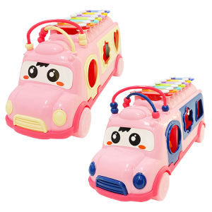 Mainan Bus Xylophone Mobil / Mainan 3in1 Musik/ Sorting Bentuk dan Alur kawat/ Mainan Anak Edukasi YE20 / MAINAN EDUKASI ANAK MOBIL BUS XYLOPHONE YE 20 / MOBIL SORTASI WIRE ALUR KAWAT ( YOGOBATA )