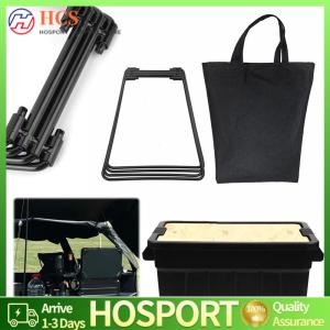 【HCS】Organizer Box Folding Stand Portable Iron Storage Box Bracket Outdoor Storage Boxes Shelves for Outdoor Picnic Fishing
