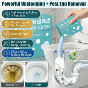 🔥 Rated/Non-Toxic Powerful✨Serbuk Suci/Pembersih Paip✨  Pipe Unclogging/Bio-enzyme Pipe Unclogging Bubble Powder/Toilet drain cleaner / Pipe drain cleaner / Kitchen sink drain cleaner / Clog removal powder生物酶管道泡泡粉疏通剂