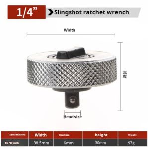 1/4 3/8 1/2 Drive Palm Ratchet Wrench Reversible Ratcheting Finger Socket Driver Stubby Thumbwheel Ratchet for Tight Spaces