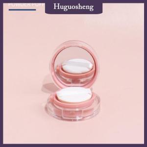 [huguosheng] Mini Air Cushion DIY Box Empty Puff Casket With Mirror BB Cream Cosmetic Container With Sponge Foundation Makeup Case Skin Care