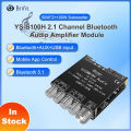 Brifit YS-S100H 2.1 Channel Bluetooth Audio Amplifier Module with APP Control, TPA3116D2 Chip 50W×2+100W, 12V-24V Audio Power Amplifier Module, Support Setting Bluetooth Name and Password. 