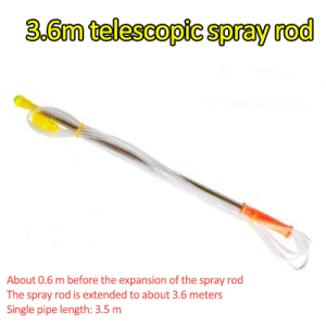 3.6m Retractable Manual Sprayer with Transparent Hose Rod Stainless Steel Pesticide Spray Sprayer Hand Pressure Sprayer Garden