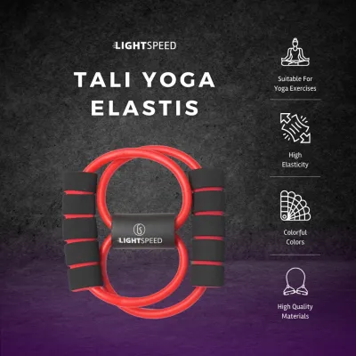 LIGHTSPEED Tali Elastis Yoga Alat Olah Raga Elastic Band Fitness Gym Tali Karet Pilates Stretch Rope