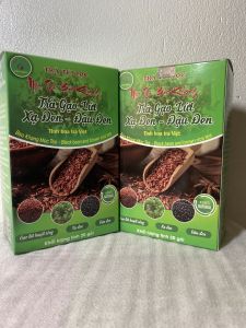 Combo 2 hộp trà gạo lứt xạ đen Bảo Khang gạo lứt xạ đen đậu đen hộp 20 gói nhúng giảm cân thanh lọc cơ thể đẹp da mát gan giảm mỡ máu