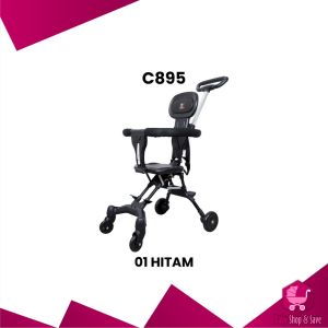 BabyShop-C895 Stroller Baby Kereta Dorong 2 Arah Magic Stroller Balita Lipat / Stroler Travel Kereta Bayi Travelling Portable / Perlengkapan Bayi Baby Stroller Import