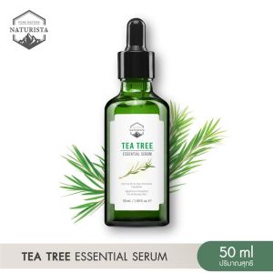Naturista Tea Tree Essential Serum เซรั่มจากสารสกัดทีทรีเข้มข้น 50ML ช่วยปรับผิวหน้าให้เรียบเนียน ลดสาเหตุของการเกิดสิว