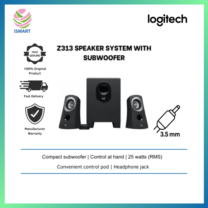 LOGITECH Z313 SPEAKER SYSTEM WITH SUBWOOFER Lazada