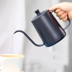 Coffee Kettle Gooseneck Kettle Stainless Steel 304 Long Narrow Spout Drip & Tea Pot Slow Drip Pot Hand Brew Coffee Maker 350ml/600ml