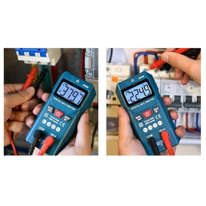 【Auto Parts Storeshop】 Blue AN008 Digital Multimeter with Non Contact ...