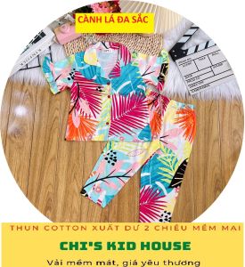 (VẢI XUẤT) ĐỒ BỘ/PYJAMA TAY NGẮN QUẦN DÀI NHIỀU HOẠ TIẾT SIÊU HOT CHO BÉ 9-25KG