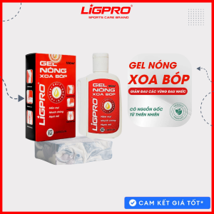 Gel nóng xoa bóp LIGPRO 100ml Thiết kế con lăn massasge tiện lợi Dầu xoa bóp thảo dược thiên nhiên