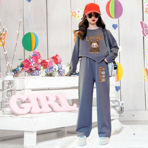 One Set anak perempuan korean style boneka Labubu viral usia 3 - 14 tahun