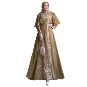 GAMIS KAYLA/ GAMIS KONDANGAN MUSLIM WANITA JUMBO BRUKAT TILE PREMIUM