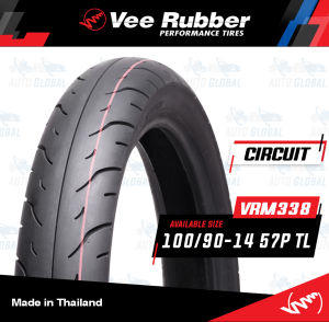 100/90-14 TL VEE RUBBER CIRCUIT VRM338 100/90 - 14 TL 57P (Tubeless) Motorcycle Tires