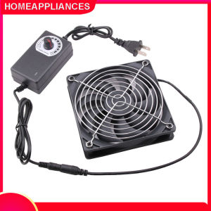 Quạt Tản Nhiệt Chó Mèo Quạt Làm Mát Gắn Chuồng-Quạt Thông Gió Hình Vuông 12CM Kèm Bộ Điều Tốc 1200RPM