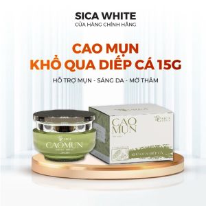 Cao mụn khổ qua diếp cá Sica White 15G Kem mụn lotion hỗ trợ da dầu mụn không sưng đỏ bong tróc