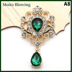 Moito 32x60MM for Needlework Rhinestone Button Hair Manualidades Accessories Diy Flat back Brooch Jewelry Accessories