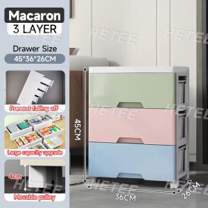 HETEE Drawer Cabinet Storage Cabinet with Wheels Wide Drawer Organizer for Clothes Wardrobe and Toys Storage