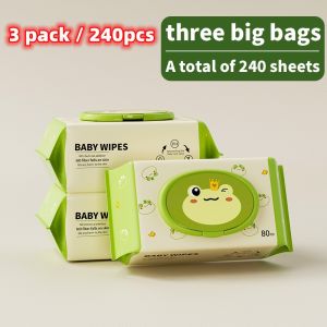 【1-3 days delivery】Baby Wipes 80 Pcs Per Pack 99% Water Hypoallergenic (Non-Alcohol-wet wipes) Organic Baby Wipes No Ratings Yet