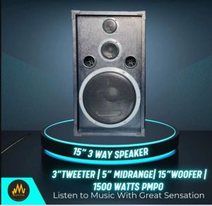 Konzert Spesaker 15 inches with box 3 way 15 for karaoke (per pcs sale) with speaker wi-1500W