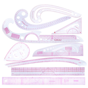 Sewing Ruler Set of 9 Fashion Clear Metric Beginners Tailors Designers for MotherDay Mother Grandmother Gift