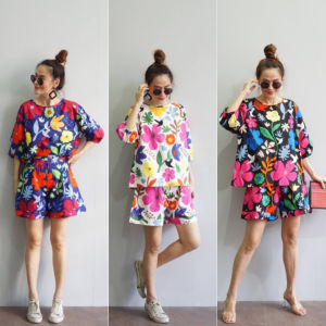 16 ชุดเข้าเซทลายดอกไม้ สวยสดใส ตัดเย็บด้วยผ้าคอตตอลญี่ปุ่น 100% ไม่มีเกรดให้เกรดพรีเมี่ยม