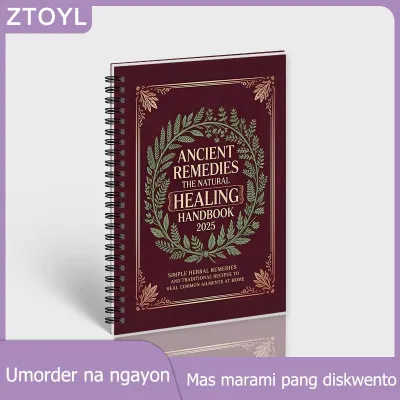 ZTOYL GUCHEN Natural Healing Handbook Spiral Bound Guide With Herbal Remedies And Recipes For Heart Health Blood Sugar Focus Boost