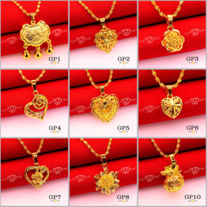 Pos Dari KL- GP1 Rantai Emas Korea/Rantai Emas Plated/Rantai Leher Emas 45cm/Loket Emas/Gold Necklace