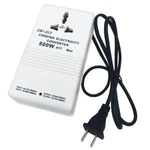 Double Inputs Output Power Transducer Easy Carry Solution 500W to 220V 110V Conversion for International Electric Needs
