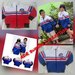 Jaket Anak Tracktop Merah LED