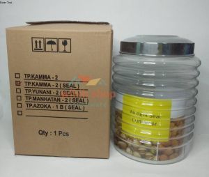 TERMURAH toples kaca DLX kamma 2 ukuran 8 liter